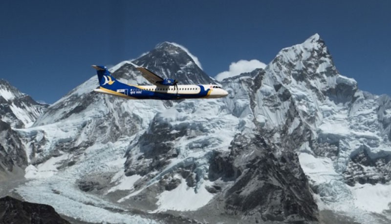 Mountain Flight in Nepal Over the Himalayas Banner Image